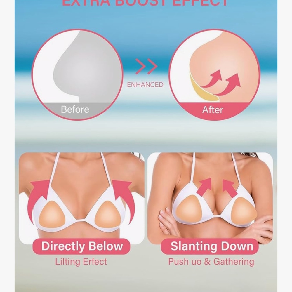 White Push-Up Bikini Top